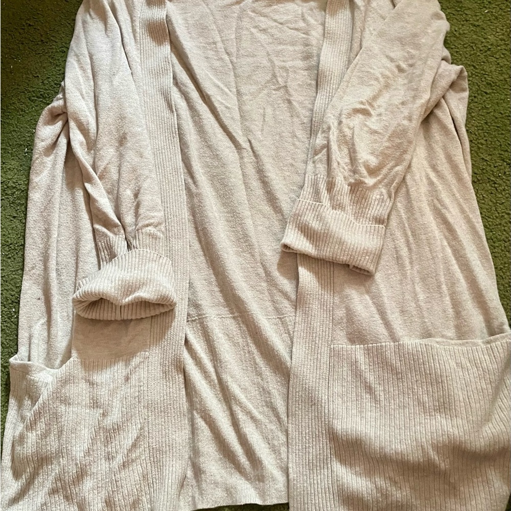 Sonoma Cream Open-Front Cardigan
